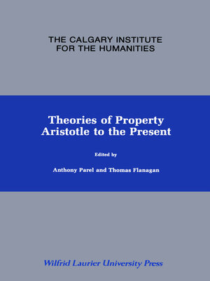 cover image of Theories of Property